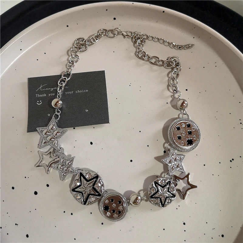 Egirl Jewelry Cool Hollow Star collana con ciondolo fai da te