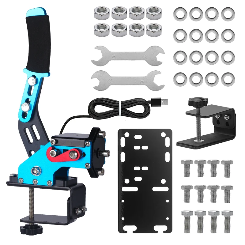 Racing Handbrake Usb Handbrake Racing Games Brake System 16 Bit Logitech G25/27/29 T500 Aluminum Alloy Drift Dirt Rally Sim Handbrake