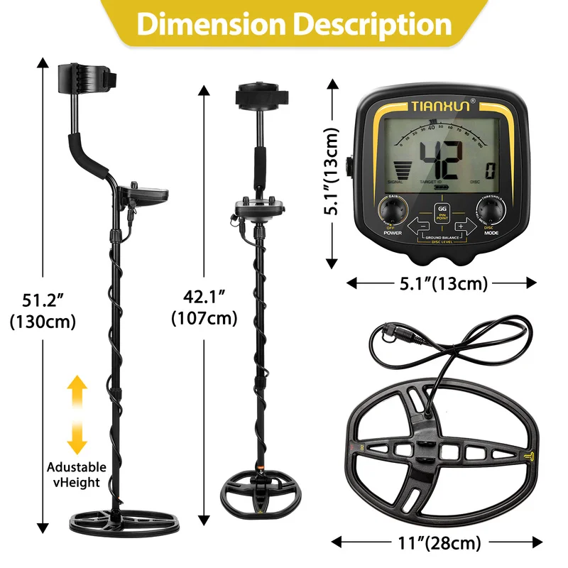 2023 TX 850 Professional Metal Detector Underground Depth 2 5m Scanner Search Finder Gold Detector Treasure