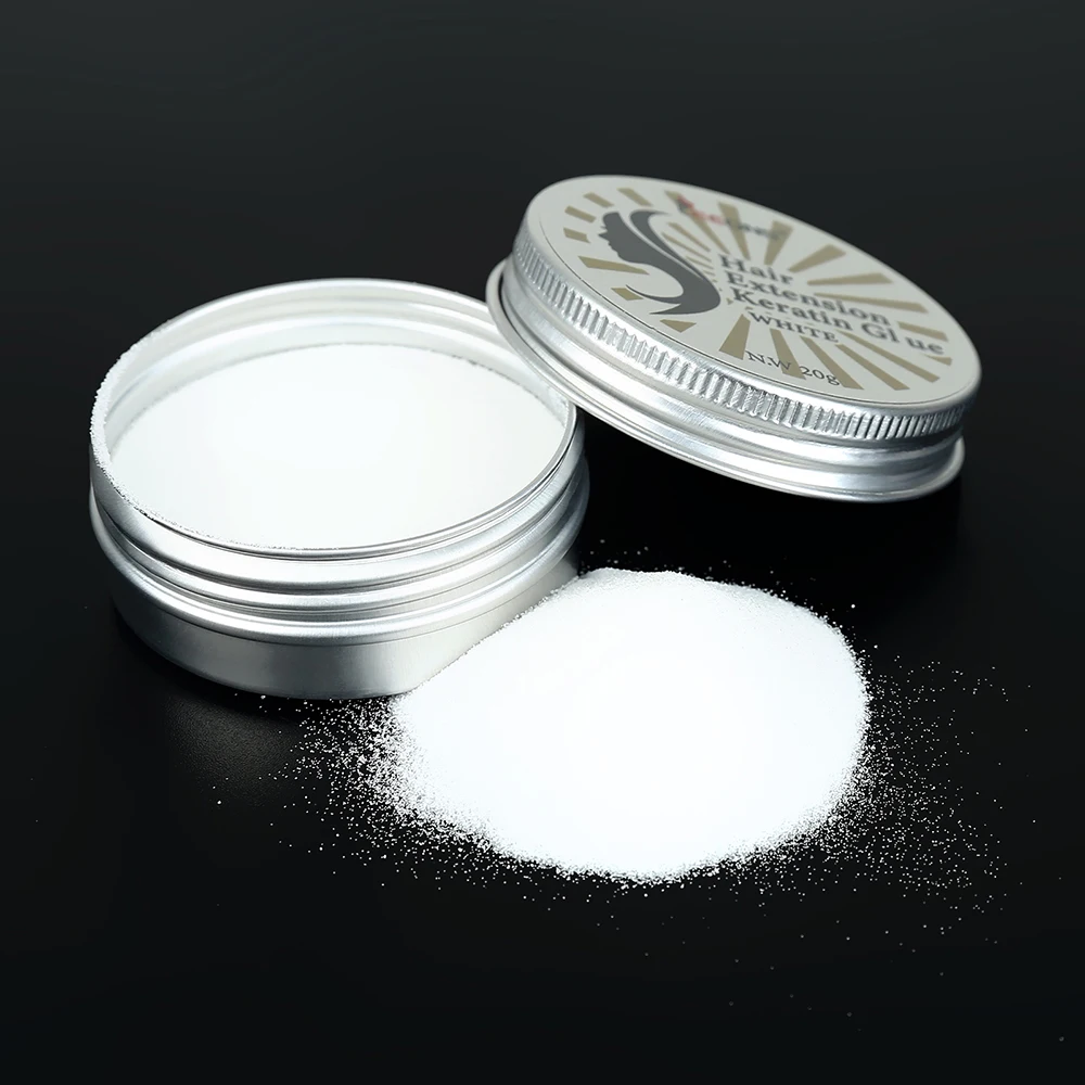 

Alileader Hair Extension Fusion Keratin Glue Tips Rebond Glue Powder High Viscosity Harmless Hairdressing Styling Tools 20g 50g