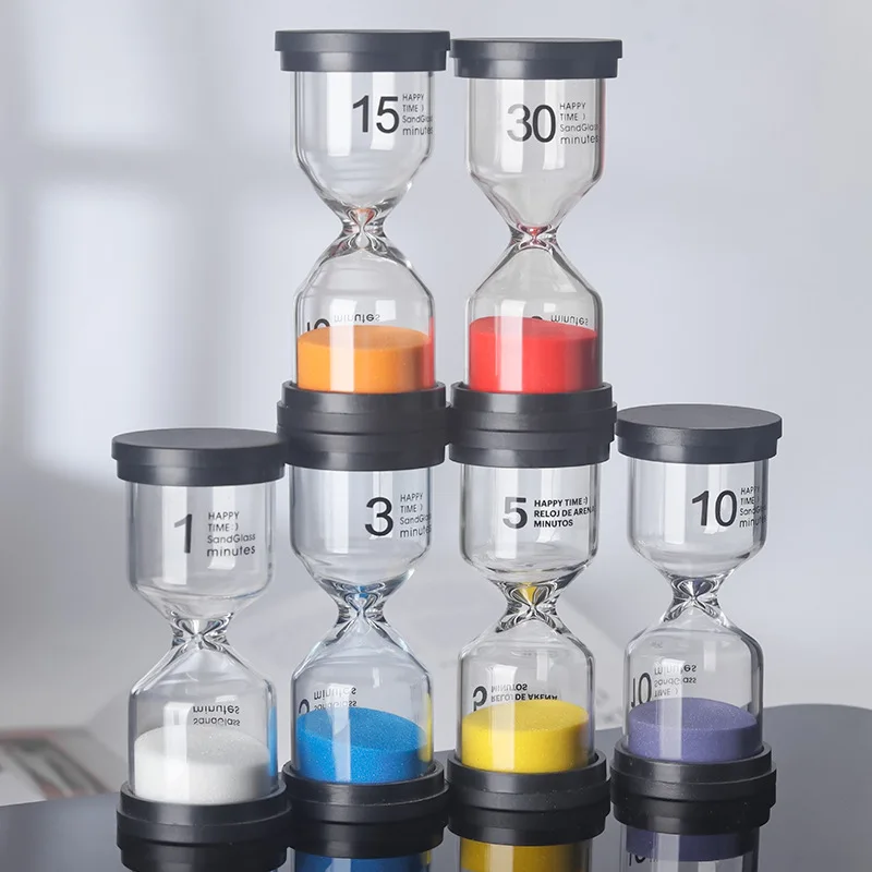 

1/3/5/10/15/20/25/30 Minutes Colorful Hourglass Sandglass Children Kid Gift Toy Sand Timer Hour Glass Home Decoration Sand Clock