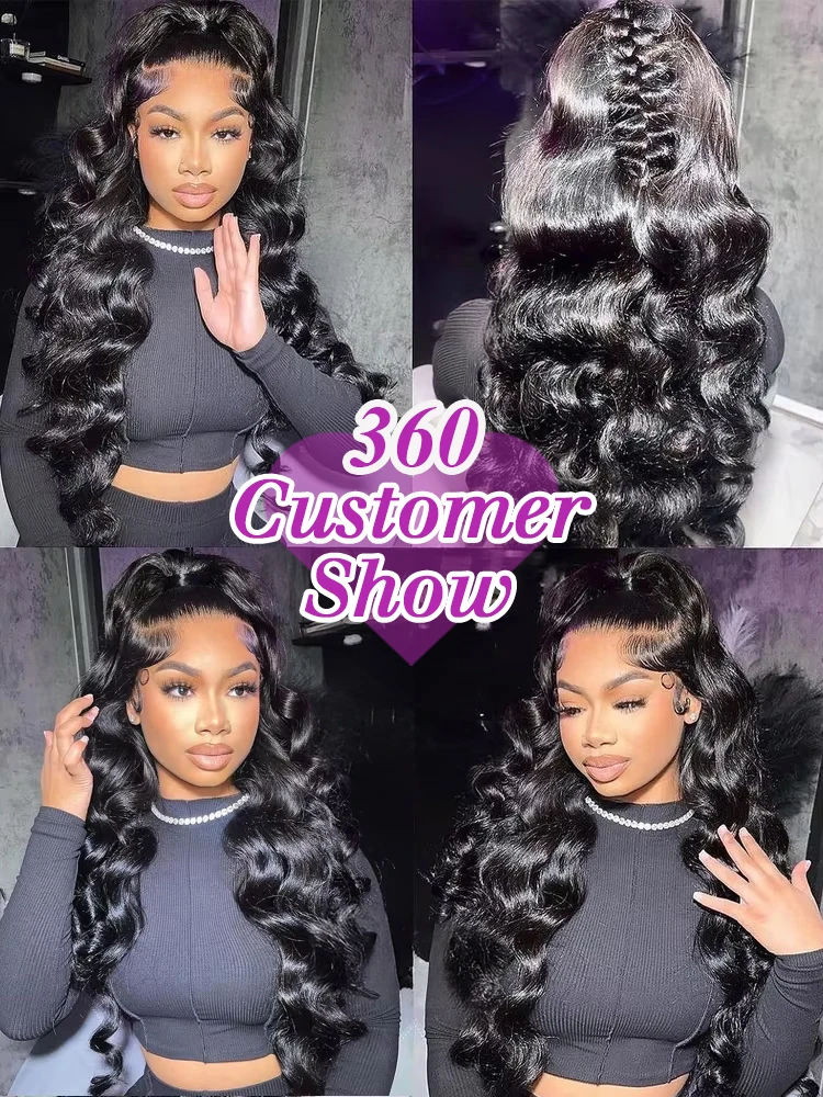 40 Inch Loose Deep Wave Frontal Wig Human Hair 13X6 Lace Front Wigs For Women Nature Wave Curly 360 Full HD Lace Wig Preplucked