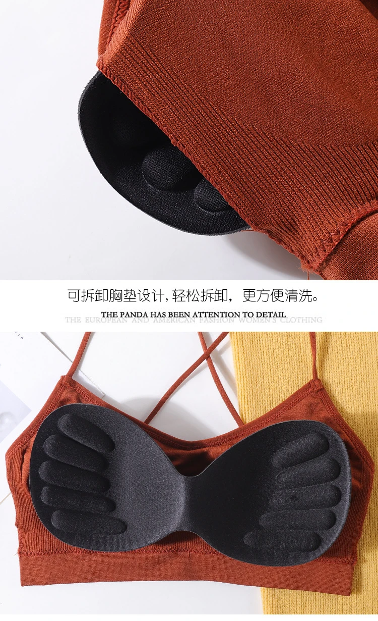 Women's Bra Push Up Bra Sports Bra For Women Seamless Sexy Lingerie Female Polka Dot Soft Fashion Underwear Women's Tube Top