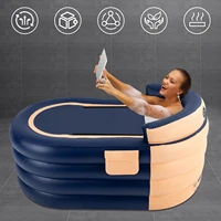 Piscine gonflable, 33,07x55,11x29,13 pouces, PVC, capacité de 220 lb, pompe rechargeable sans fil, dossier ergonomique 6