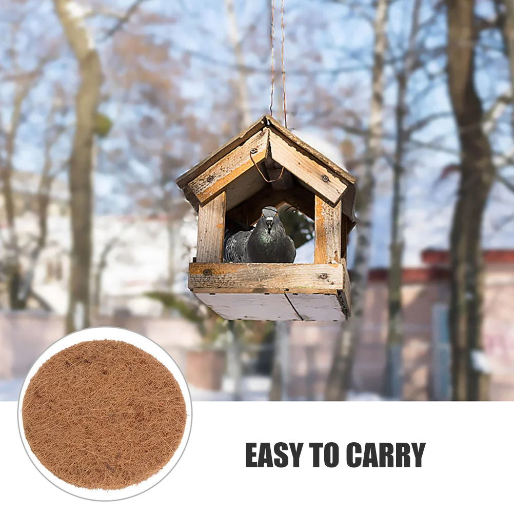 10pcs Nesting Mats Parrots Breeds Nests Nest Mats Coconut Fiber Natural Mat Pigeon Nesting Mat Flowerpot Mat Pet Nesting Tools - Image 4
