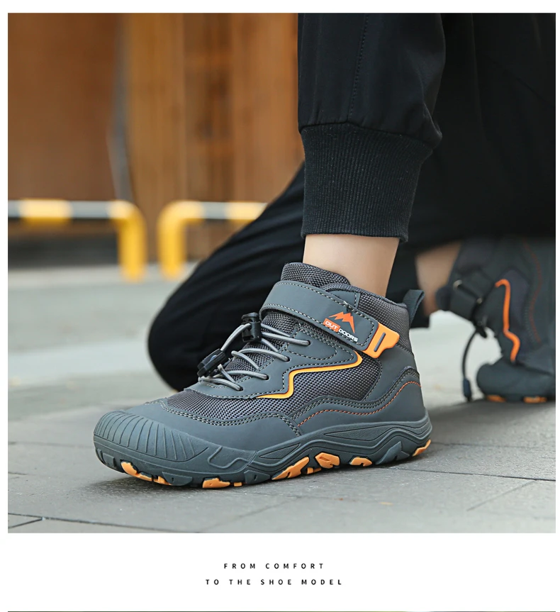 Zapatos de senderismo de alta calidad para niños, zapatillas de Trekking impermeables, botas de escalada de montaña para