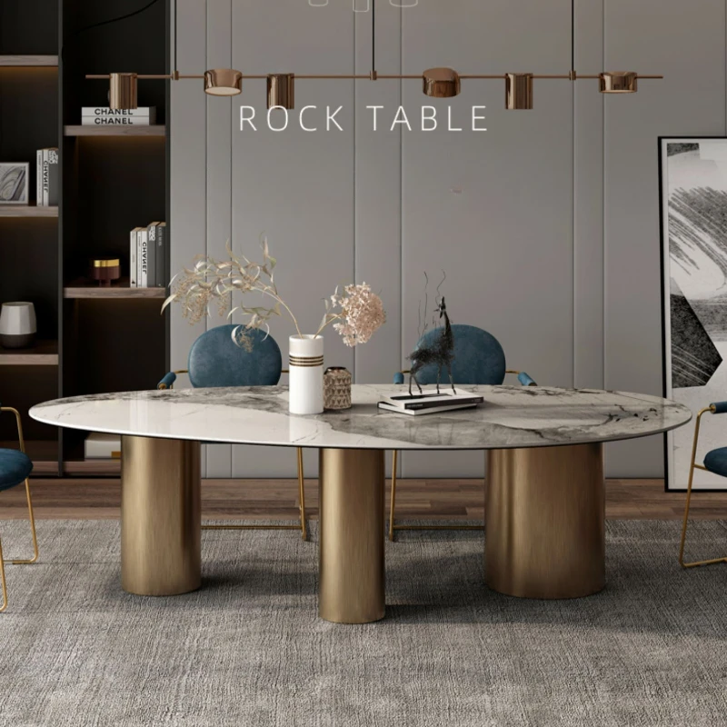 

Italian Luxury Dining Table Unique Design Kitchen Home Dinning Table Restaurant Center Mesas De Comedor Living Room Furniture
