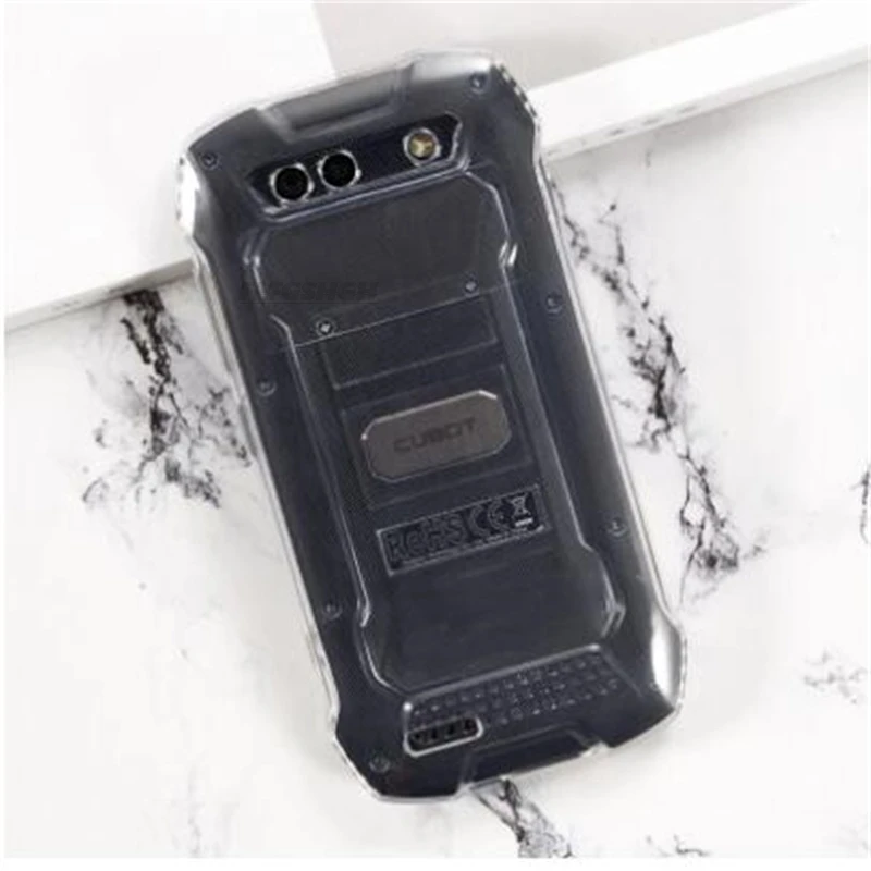 Enhanced Product Title: Durable Soft TPU Silicone Case with Back Finger Ring and Bracket for Cubot KingKong Mini Series