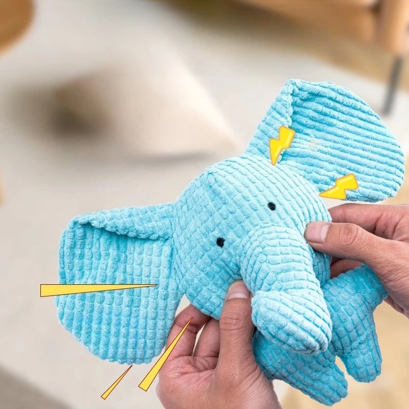 Juguete de felpa para perros en caja