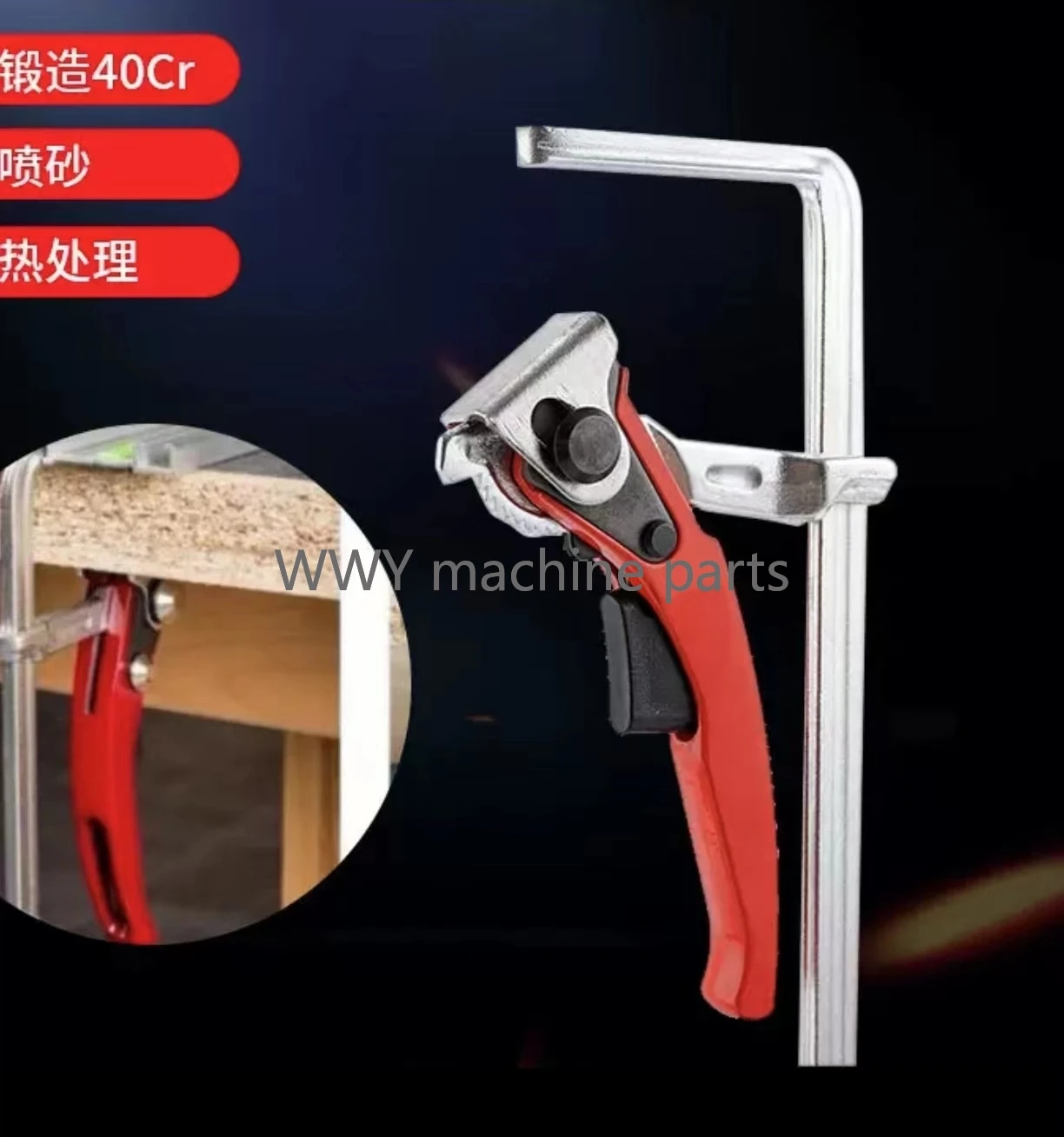 Braçadeira Rápida do Trilho de Guia f Clamp para Mft e Sistema de Trilho Guia Carpintaria Faça Você Mesmo 120×60 160×60 200×60 300×60 mm 1pc
