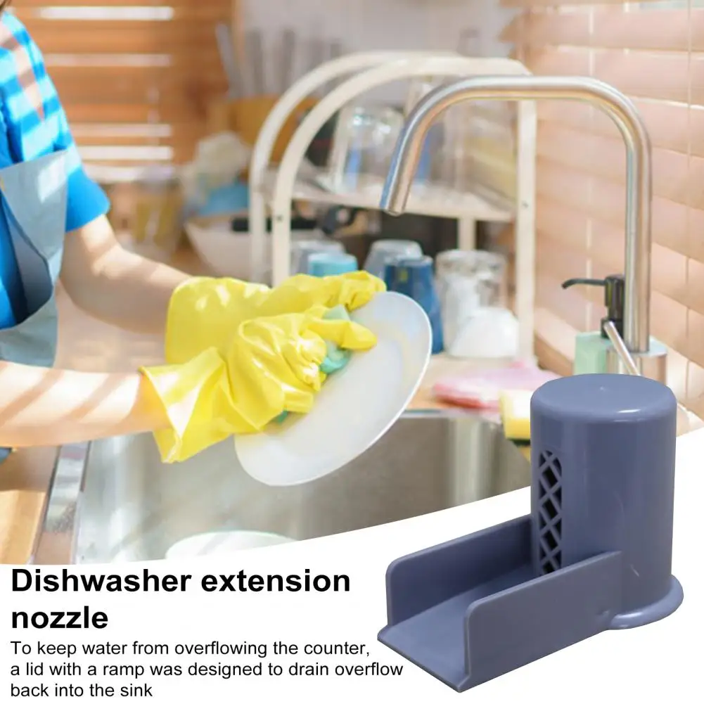 

Ramp Design Air Gap Cover Dishwasher Air Gap Cover Replacement Extension Spout for Overflow Easy Installation Kitchen Accessory