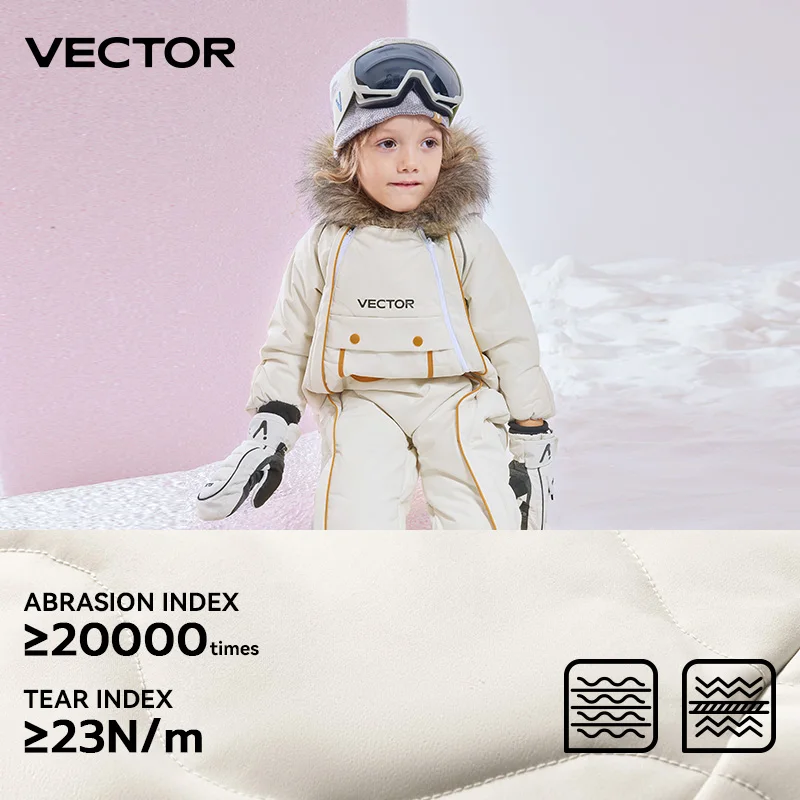 VECTOR Children Ski Jumpsuit Winter Snowboard Jacket Boys and Girls Outdoor Snow Suits Warm Waterproof Kids Ski Jacket