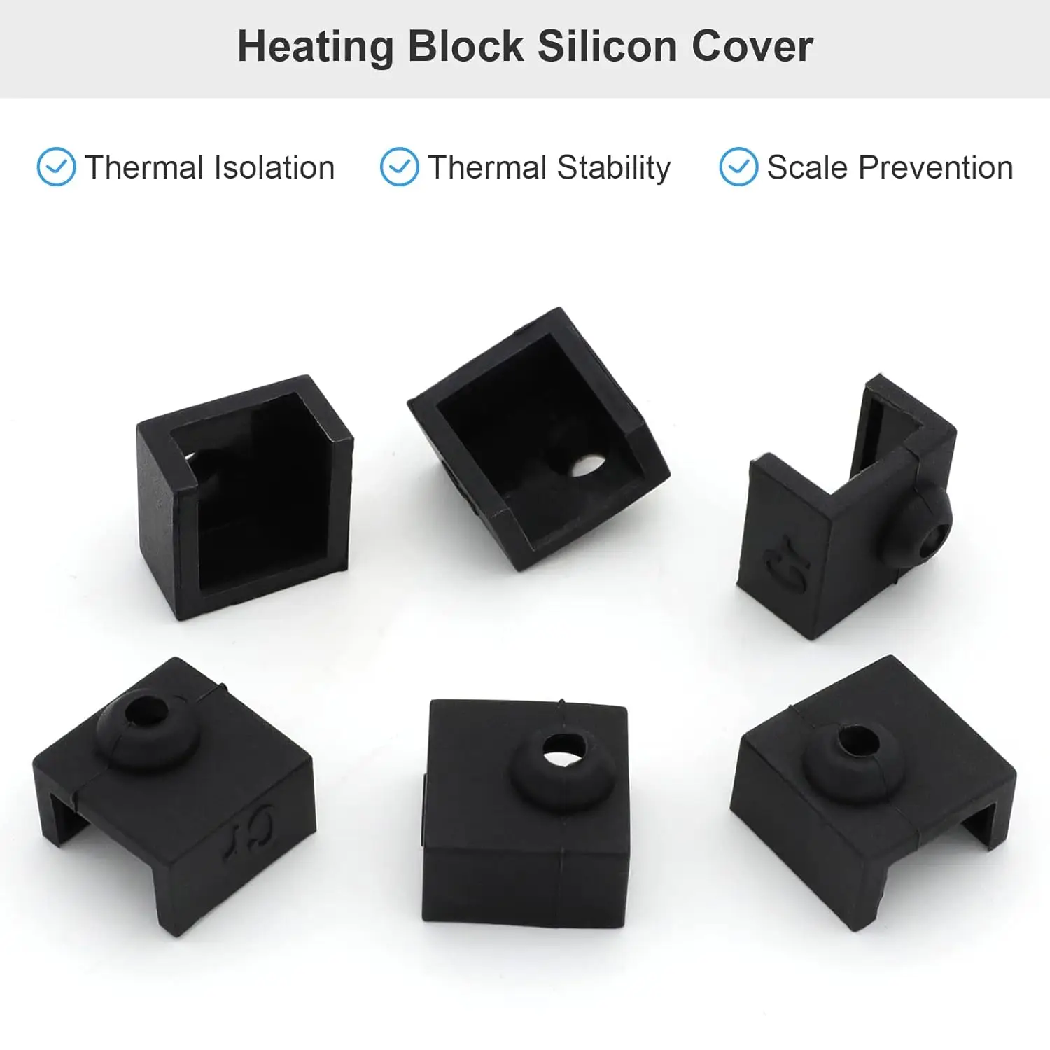 5/10/20pcs 3D Printer Hotend Silicone Sock Heater Block Silicone Cover for Ender 3/Ender 3 Pro/Ender 3 V2/Ender 5 Pro/CR-10 - 2