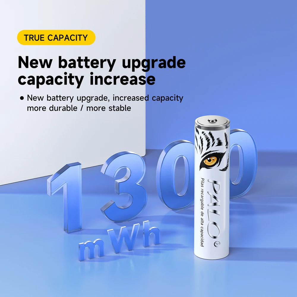 Bateria Li-ion Recarregável Palo Baterias para Câmera Brinquedo Carro Relógios Computador Placa-mãe Aaa 3a 1300mwh 1.5v Aaa - Image 5