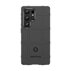 Rugged Shield Military Grade Flexible Phone Case - Ultimate Drop Protection Cover - S24 (Black)