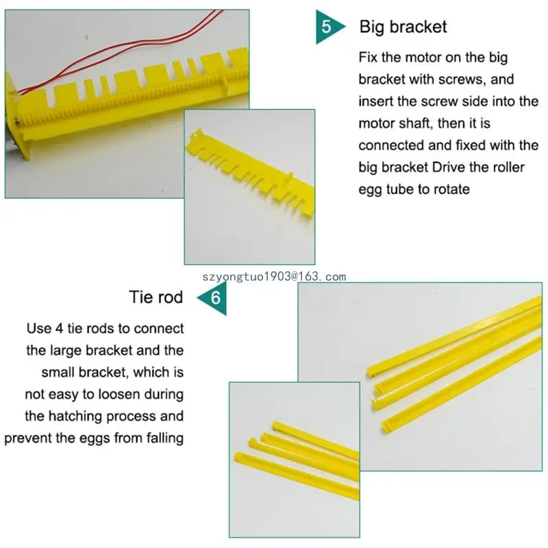 Automatic Rotary Egg Turner Roller Tray Duck Quail Bird Poultry Eggs Incubator