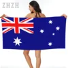 More Design Australia Flag Emblem Bath Towel Quick dry Microfiber Absorbing Soft Water Breathable Beach Swimming Bathroom 1