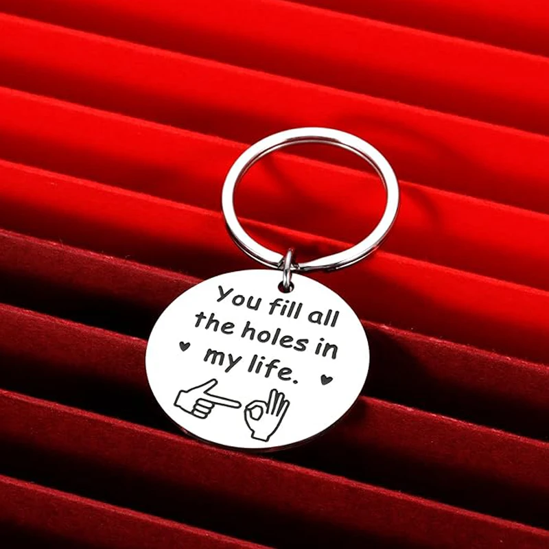 Portachiavi divertente: hai il mio cuore e il mio culo/Regalo personalizzato per San Valentino per il fidanzato/Regalo per il fidanzato/Regalo per la fidanzata/Regali di Natale - Italia