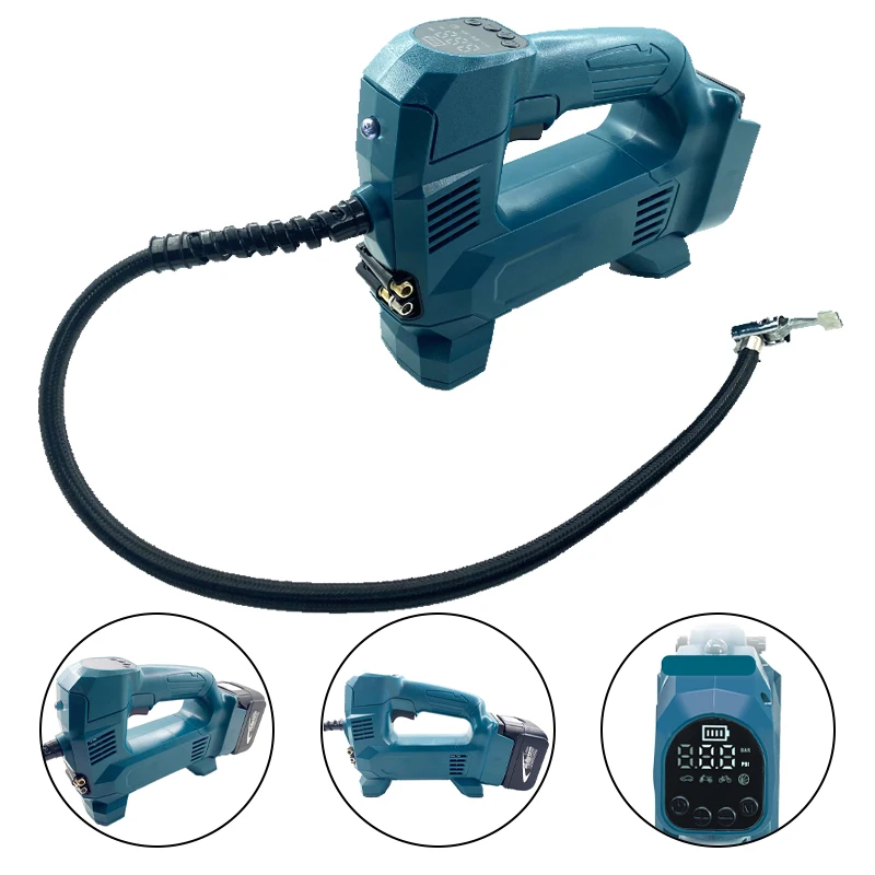 

Беспроводной электрический воздушный насос для Makita 18 в, литий-ионный аккумулятор, портативный Электрический насос для автомобильных шин, воздушный компрессор, насос для Makita 18 в