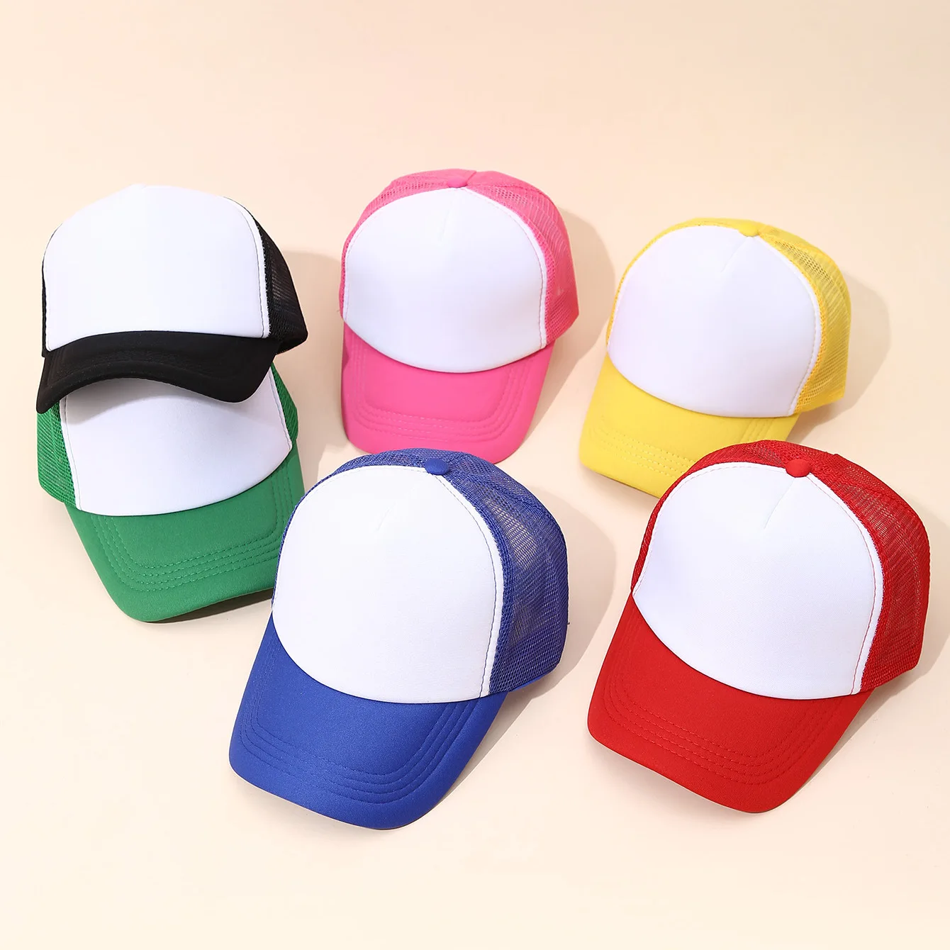 Adjustable Mesh Baseball Cap For Boys And Girls Summer Sun Visors Cap Casual Snapback Hat Breathable Peaked Caps Kids Sun Hat