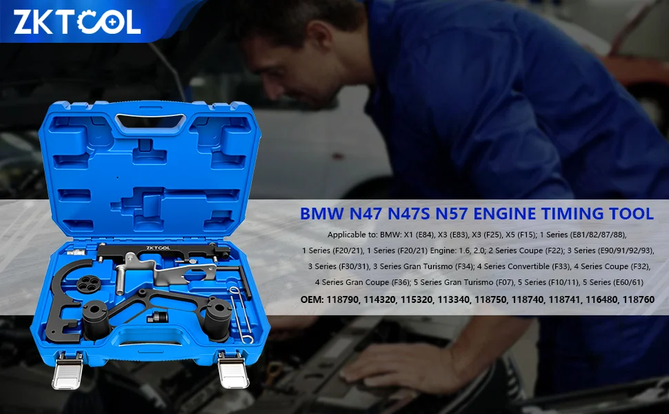 Dieselmotor-Einstellwerkzeug für zwei Nockenwellen für BMW N47/N47S/N57 2.0, 115320 Ausrichtwerkzeug für Ausgleichswellen – Detail 1