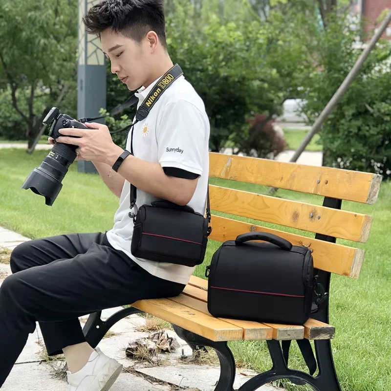DSLR Camera Cover For Canon Nikon Sony Fuji Mirrorless Camera case Photography Protective Camera Video Bag with Shoulder Belt