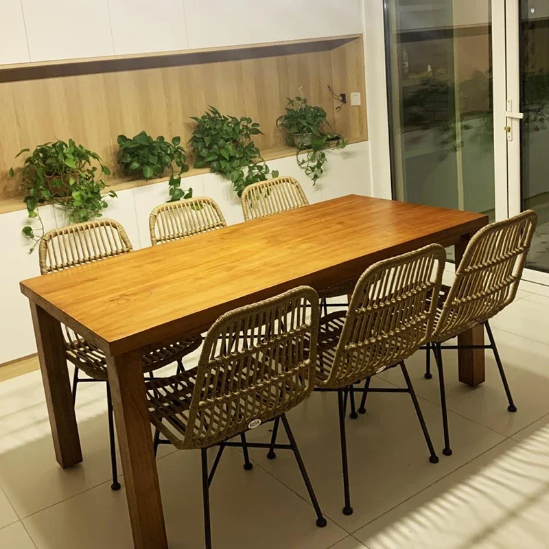 Nordic Rattan Outdoor Chairs Minimalist Modern Wrought Iron Leisure Garden Chair Backrest Balcony Beach Chair Outdoor Furniture portable camping chair