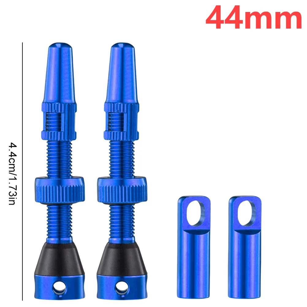 2 valvole Tubeless, valvola Presta Tubeless, 44 mm, gambo valvola tubeless, valvola tubeless, lega di alluminio, per la maggior parte dei pneumatici per biciclette, strada e MTB (nero 2 valvole Tubeless, valvola Presta Tubeless, 44 mm, gambo valvola tubeless, valvola tubeless, lega di alluminio, per la maggior parte dei pneumatici per biciclette, strada e MTB (nero