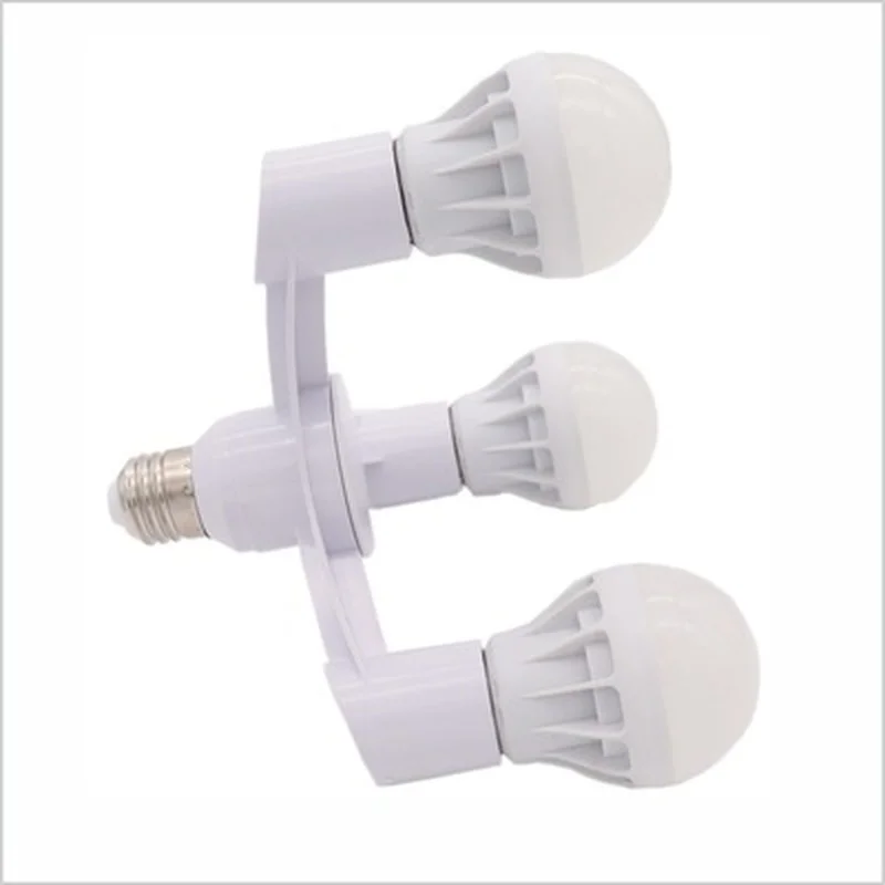 3In1 E27 To E27 lamp holder lamp bulb holder lamp socket adapter lamp socket extender Extended LED Lamp Bulbs Socket Splitter Adapter Holder for Photo Studio