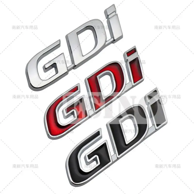 Autocollant 3D Métal Logo 4WD Pour Coffre Hyundai Tucson, Santa Fe, Etc. - Rouge/Noir