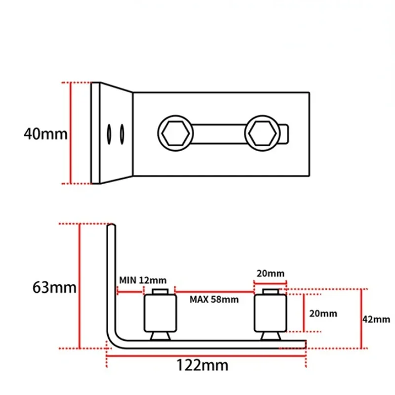 cacifo ajustavel preto do rolo guia 01