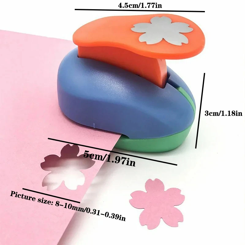 Paper Cutter Puncher Embossing Maker 5*3*4.5cm DIY Eva Foam Labor Saving Hole Punch 8mm paper cutter paper punch hole punching tools paper craft punch embossing maker