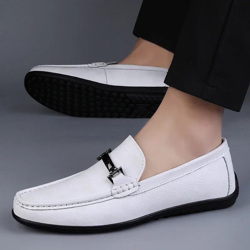 Luxury Brand Mens Loafers Fashion Spring Autumn Casual Shoes New Comfy Men Driving Flats Genuine Leather Moccasins Walking Shoes 5