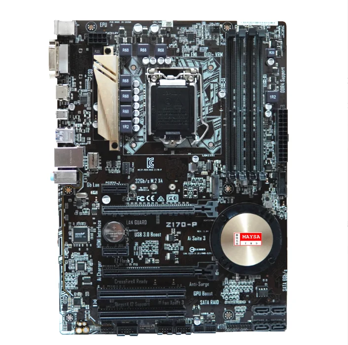 

Suitable For ASUS Z170-P original M.2 NVME 6th SATA3 motherboard Socket LGA1151 DDR4 64G Z170 Desktop Motherboard