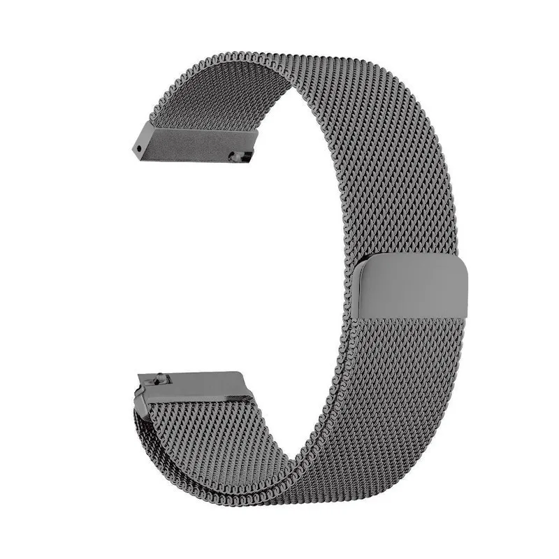 Elegant Milanese Stainless Steel Smartwatch Band, Adjustable Strap (18-22mm)