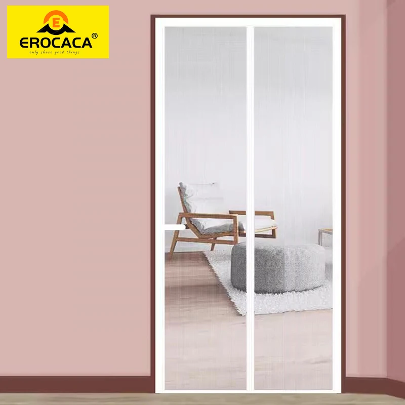 

EROCACA Strong Magnetic Door Curtain,Anti-mosquito And Insect-Proof Automatic Closing Invisible Gauze Size Custom Door Curtain
