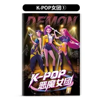 Kpop Охотники на демонов Книжка-раскраска Аниме Персонаж Руми Мира Зои Симпатичные линии Рисование Трассировка Эскиз Копирование Книжка с картинками Детские подарки — изображение 3