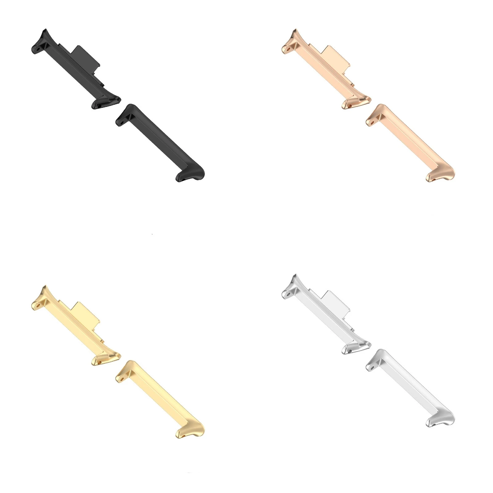 For Redmi Watch 4 1 Pair 22mm Stainless Steel Metal Watch Band Connector