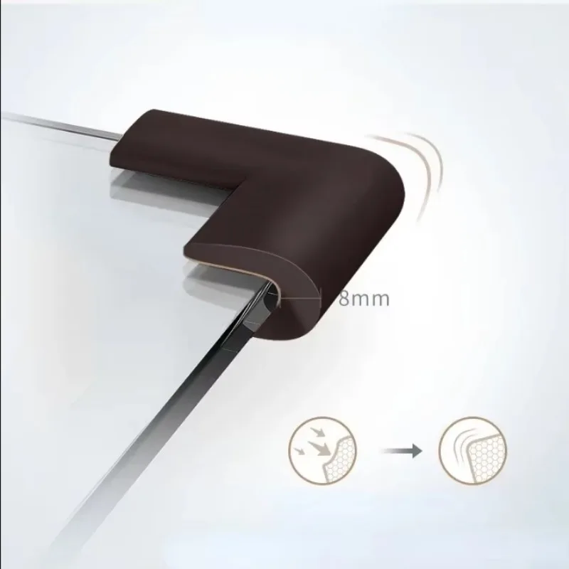 Table Corner Protector 4pcs Baby Safety Corner Protector Child Protection Glass Coffee Table Angle Table Corner Protector Tape Baby Head silicone table corner protector table edge protector furniture anti collision strip head protector