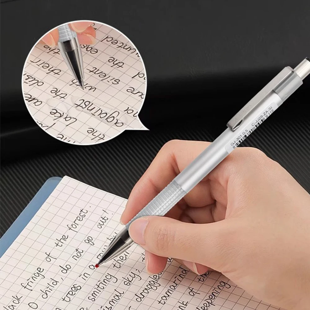 1pcs Japan ZEBRA Gel Pen GJ-301 Metal 0.5mm Black Pen C-JJ29