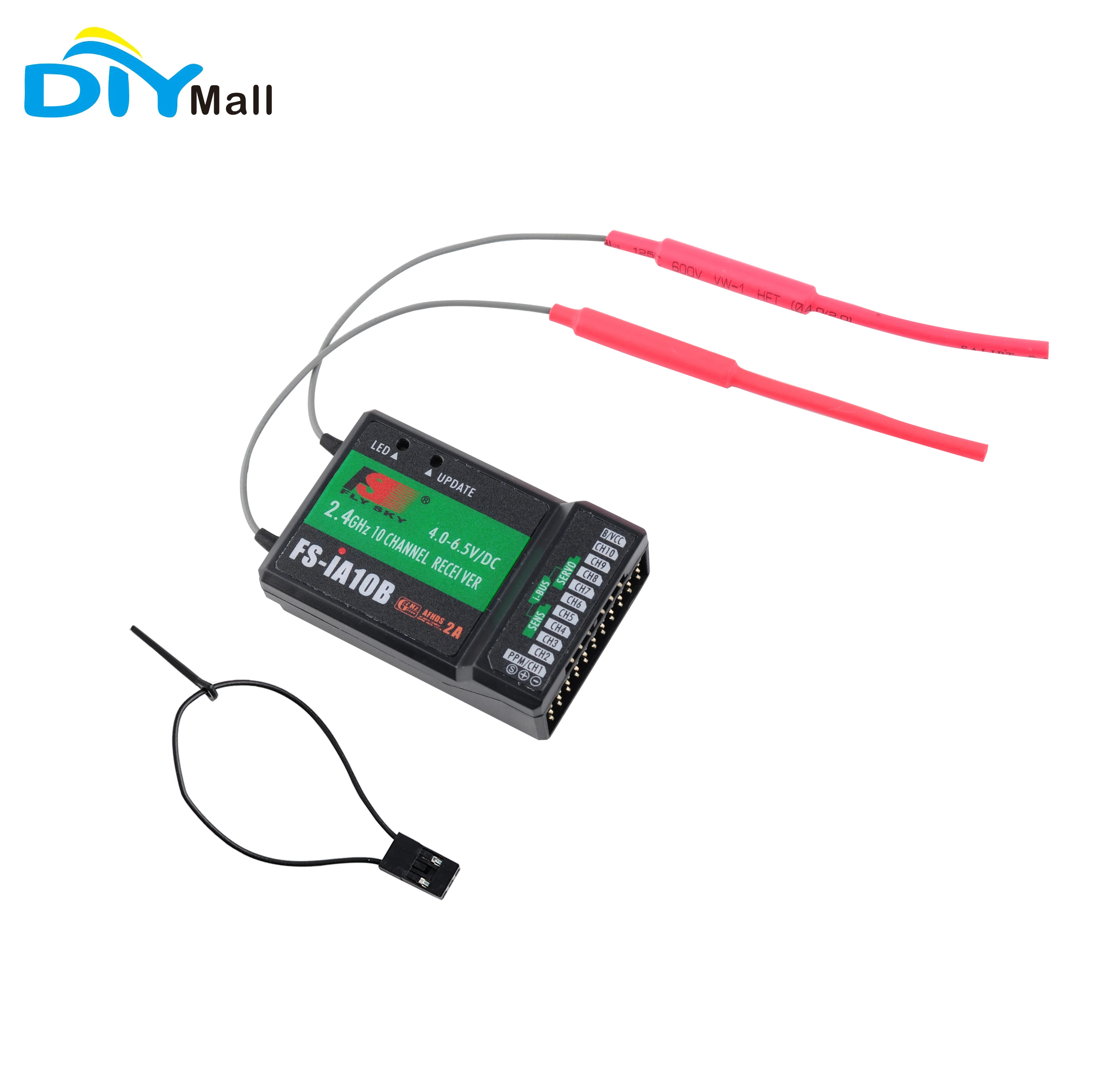 

Flysky 2.4G 10CH FS-iA10B Receiver PPM Output With iBus Port for FS-i6X FS-GT5 FS-i6 FS-i6S FS-i10 FS-GT2E FS-GT2G Transmitter