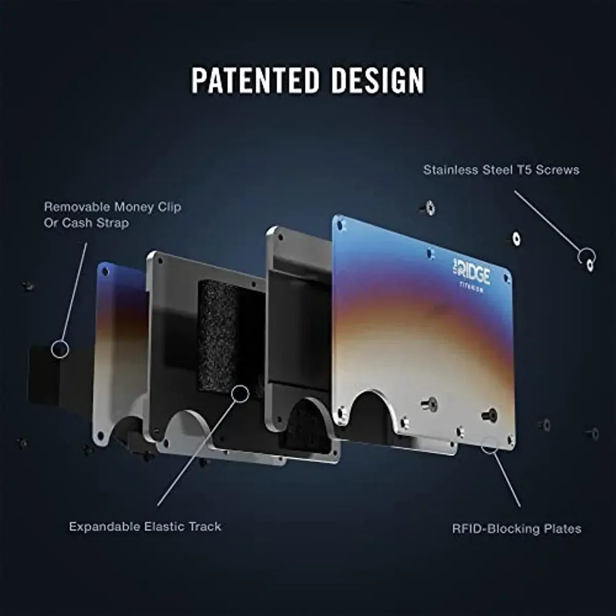 Ridge Wallet for Men RFID Blocking Brand Luxury Id Credit Card Holder Luxury Aluminum Metal Purs Minimalist Slim wallet wallet card holder credit card wallet leather wallet credit card holder card holder card wallet document card wallet wallet card bag