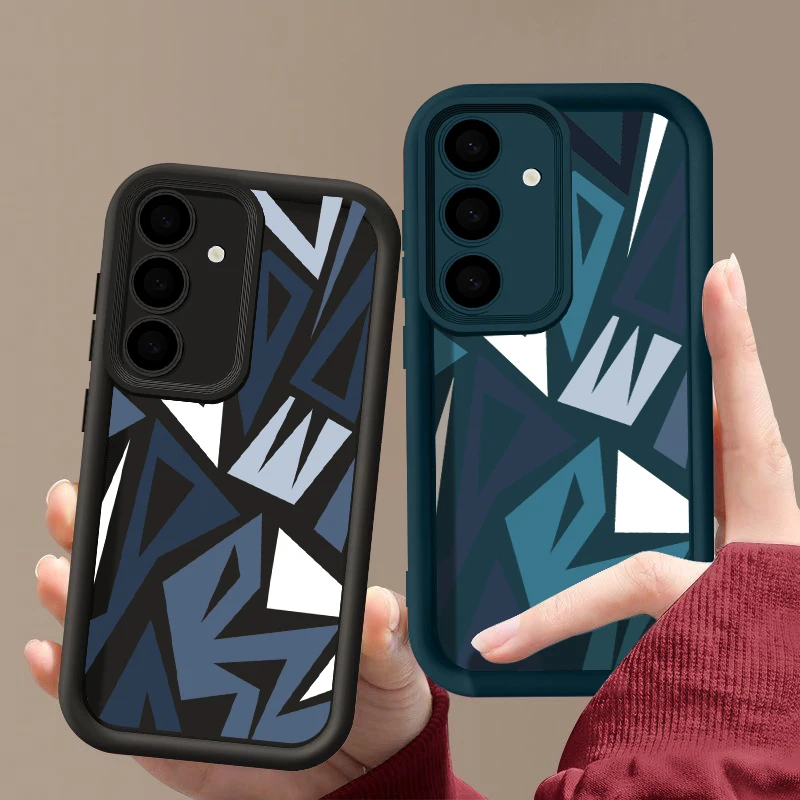 Splicing Geometric Design Phone Case