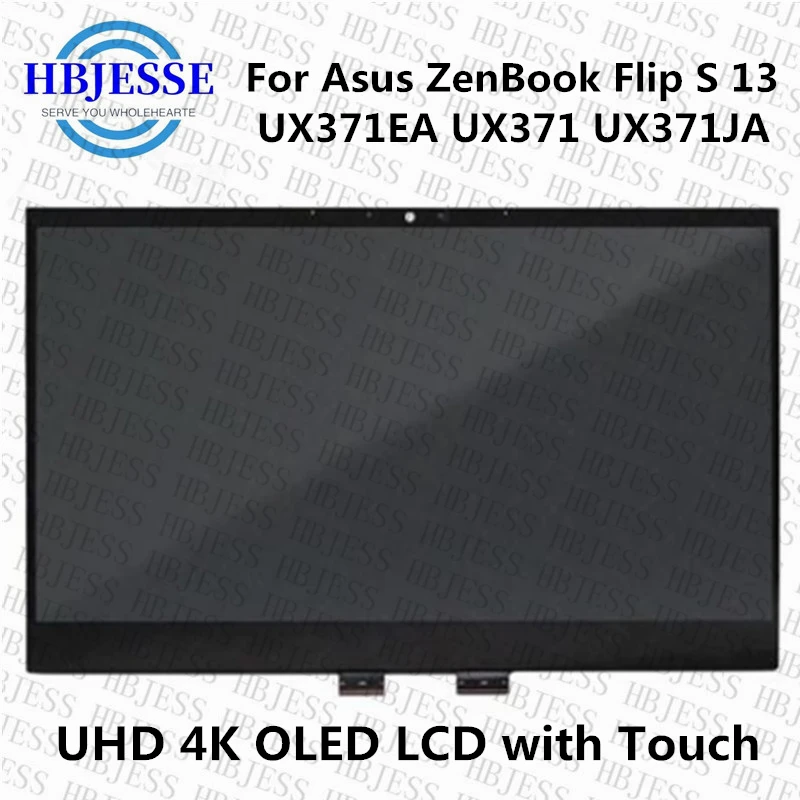 Фото Оригинальная новая OLED-панель для Asus ZenBook Flip S 13 UX371EA UX371E UX371 UX371JA сенсорный ЖК-дисплей в сборе с крышкой №3