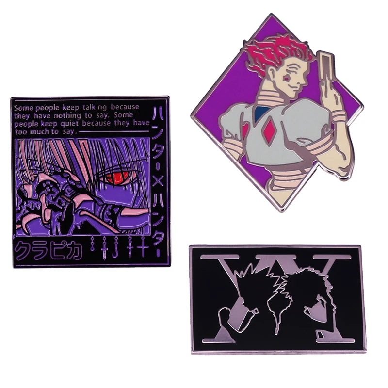 Мультяшный Охотник охотников, зодиаков, охотников, Курапика, клоун, маг, гиока, Морок, Гон и килю, продий, булавка, аниме HxH брошь