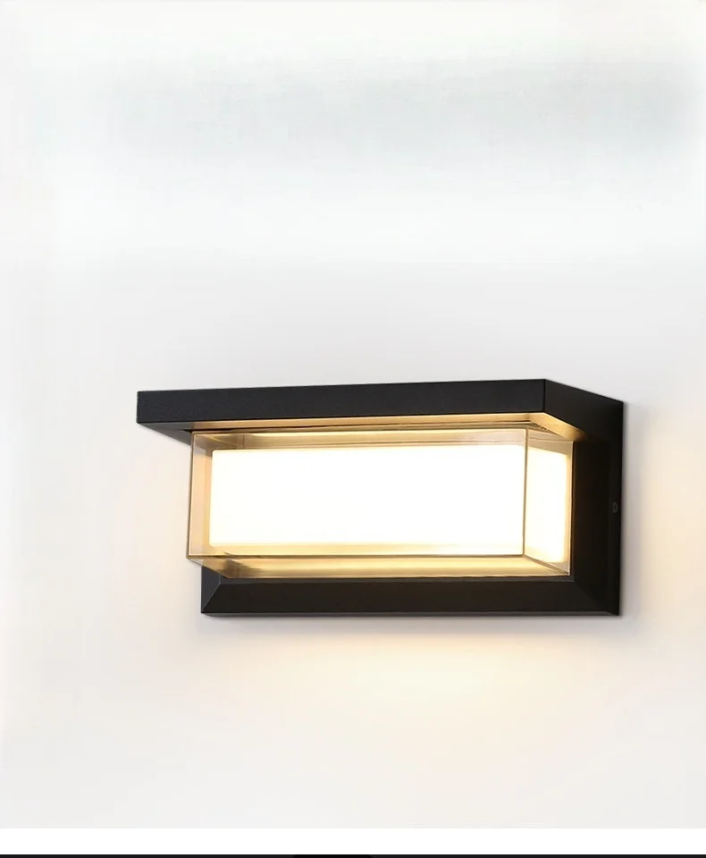 thumbnail image 1 of Luz de pared LED para exteriores, impermeable, 20 W, CA 85-265 V, IP65, sensor de movimiento, luz para porche, balcón, jardín, montaje en superficie, 1 of 5