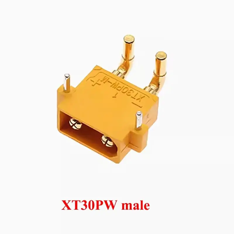 XT30PW ESC 모터 PCB 보드 10피스 세트 바나나 플러그 골든 여성용 남성용 XT30 업그레이드 RC 모드용 직각 플러그 커넥터
