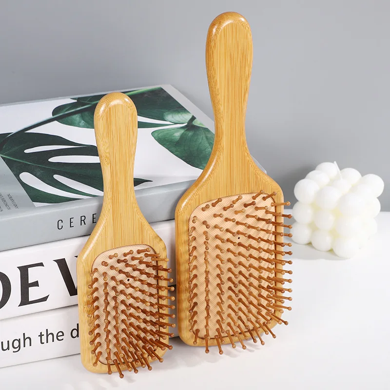 New Sdottor Wooden Bamboo Hair Brush Air Massage Comb Anti-static Scalp Combs Airbag Hairdressing Healthy Reduce Hair Loss Styli 4