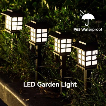 LED 야외 통로 조명, IP65 방수 잔디 조명, 정원 장식, 파티오 진입로, 산책로 에너지 조명, 태양광 램프