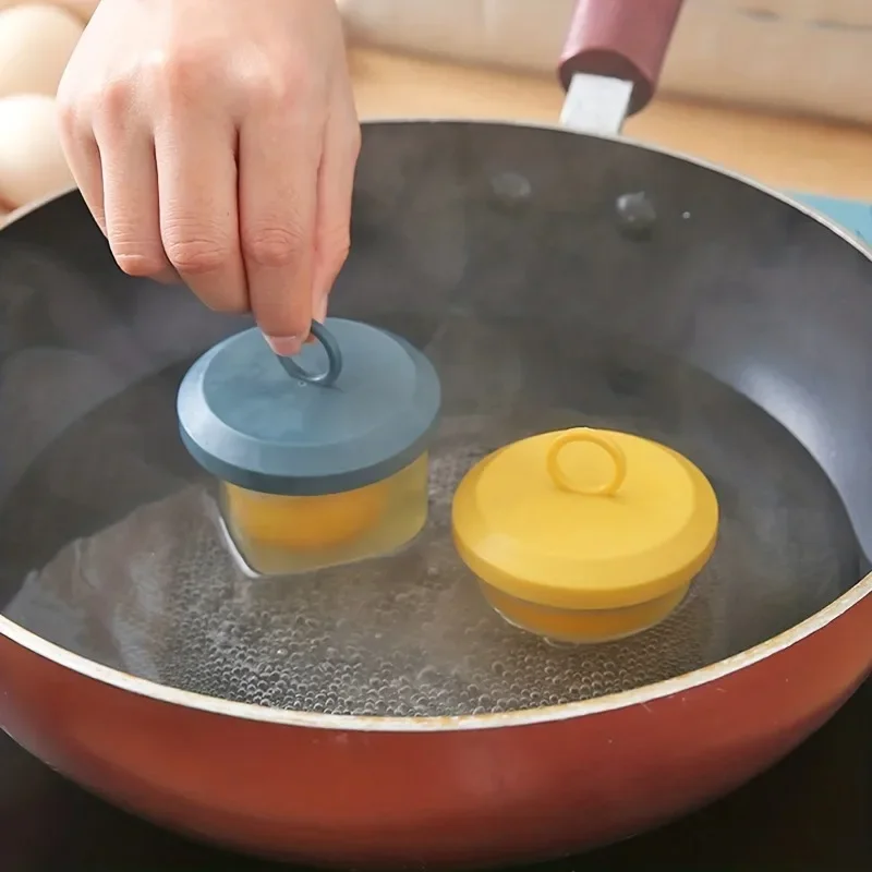 New 4pcs-High Temperature Resistant Boiled Eggs, DIY Animal Eggs for Breakfast, Cake, Chocolate Ice Grid Mold, Kitchen Supplies